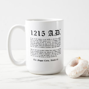 1215 A.D.™ The Magna Carta Article 61 Classic Mu Coffee Mug