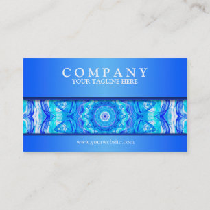 121 Enchanted SeaStar mandala modern Business Card