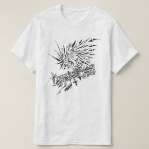 122 Black White Abstract Tribal Tattoo Art T-Shirt