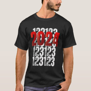 123123 December 31 2023 New Year Happy 2024 Countd T-Shirt