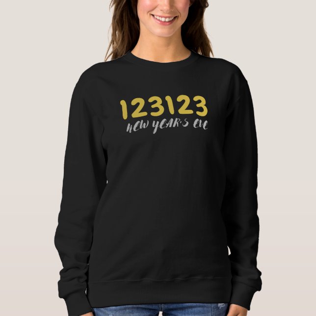 123123 New Year's Eve yellow Sweatshirt (Front)