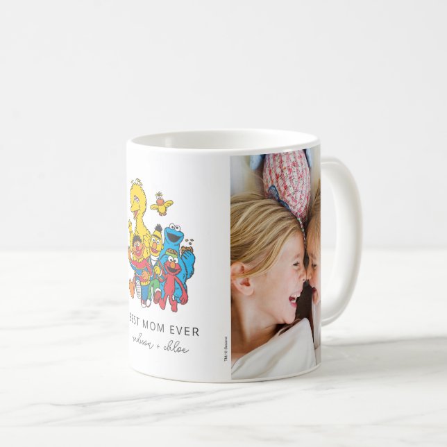123 Sesame Street | Best Mum - Photo Coffee Mug (Front Right)