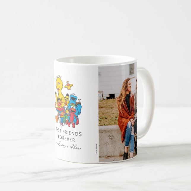 123 Sesame Street | Mum Photo Collage Coffee Mug (Front Right)