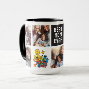 123 Sesame Street Mum Photo Collage Mug