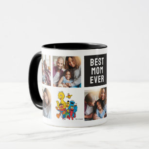 123 Sesame Street   Mum Photo Collage Mug