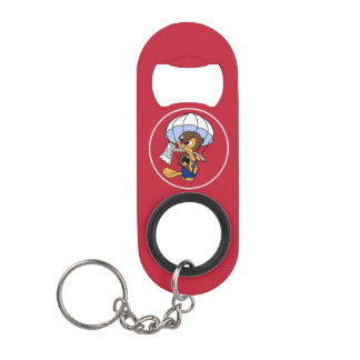 127AEB Red Bottle opener keychain