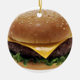 1280px-Cheeseburger.png Ceramic Ornament