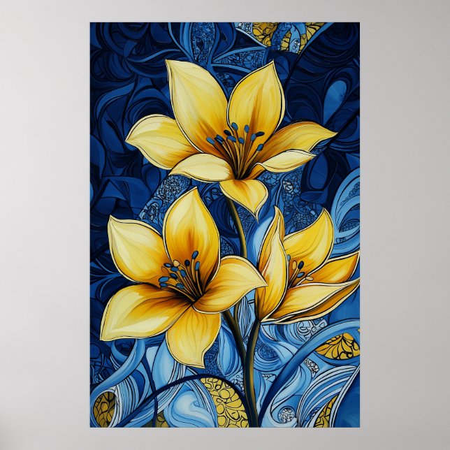 1281 Floral Poster (Front)