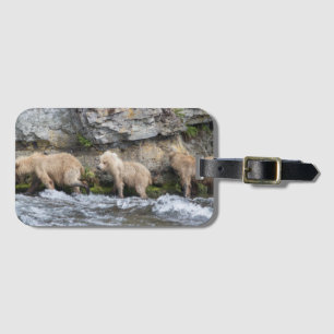 128 Grazer's Cubs at Brooks Falls - Luggage Tag 2