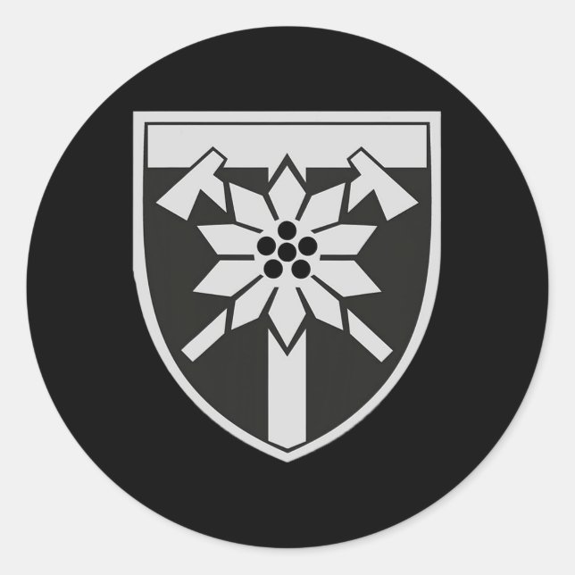 128th Mountain Ault Brigade (ukraine) Ukrainian Mi Classic Round Sticker (Front)