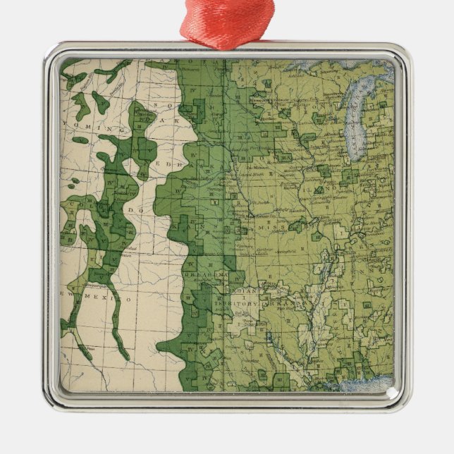129 Size of farms 1900 Metal Ornament (Front)