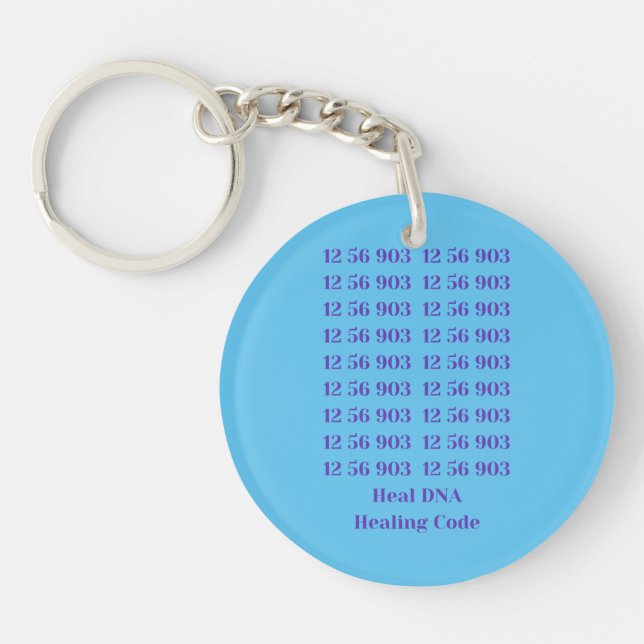 12 56 903 Heal DNA Healing Code Acrylic Keychain (Front)