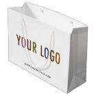 12.5 in Custom Gift Shopping Bag with Company Logo