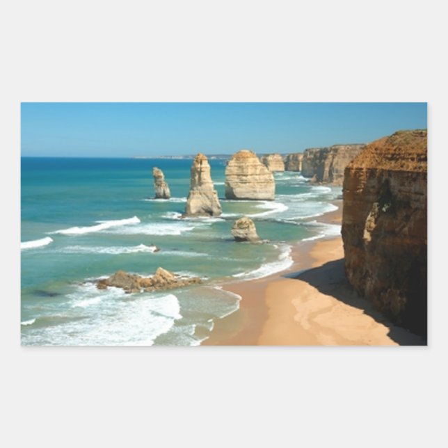 12 apostles rectangular sticker (Front)