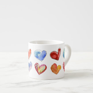 12 Artsy-3 Love Hearts Espresso Mug