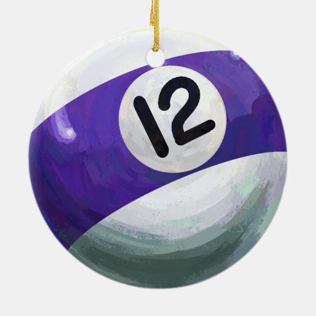 12 Ball Ceramic Ornament (Back)