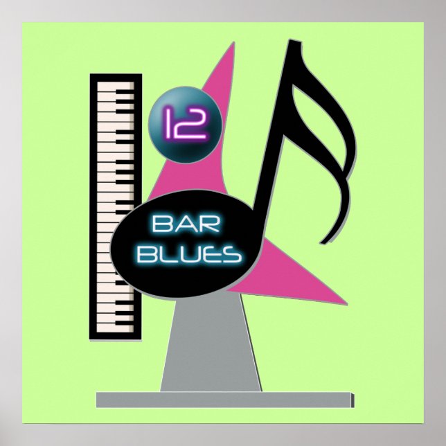 12 Bar Blues Bar Poster (Front)