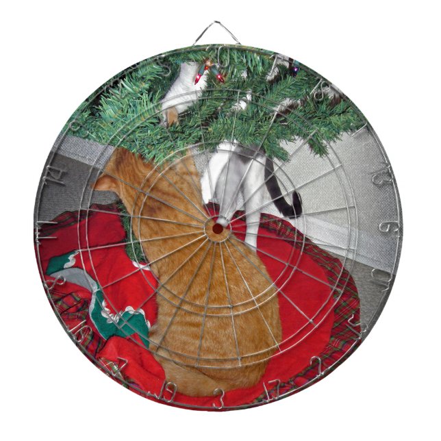 12 Cats a-Climbing Dartboard (Front)