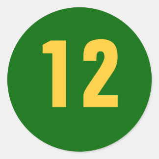 12 CLASSIC ROUND STICKER