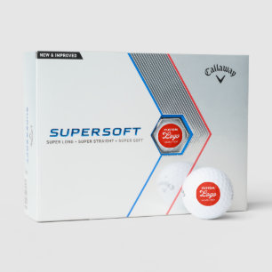 12 Custom Logo Photo Callaway Supersoft Golf Balls