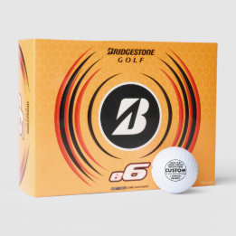 12 Custom Personalised Bridgestone e6 Golf Balls