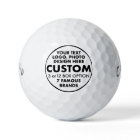 12 Custom Personalised Callaway Warbird Golf Balls