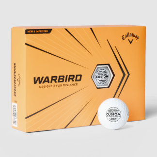 12 Custom Personalised Callaway Warbird Golf Balls