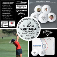 12 Custom Photo Logo Callaway Supersoft Golf Balls
