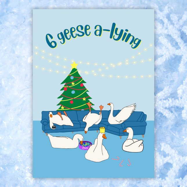 12 day of Christmas funny cartoon  Holiday Card (Creator Uploaded)