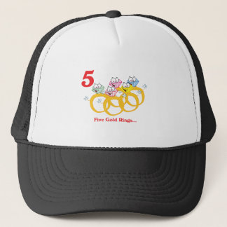 12 days five gold rings trucker hat