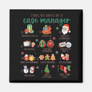 12 Days Nurse Case Management Christmas Case Manag Magnet