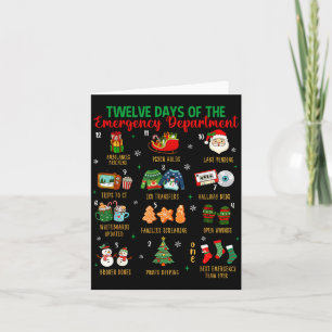 12 Days Of An Emergency Department Er Nurse Christ Card