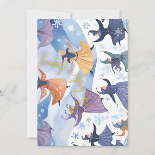 12 Days of Christmas - 10 lords leaping Holiday Card