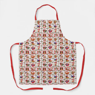 12 Days Of Christmas All-Over Print Apron