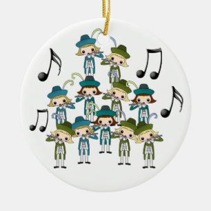 12 Days of Christmas Ceramic Ornament