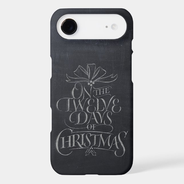 12 Days of Christmas - Chalkboard Calligraphy (Back)