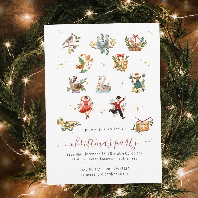 12 Days of Christmas | Holiday Party Invitation (Creator Uploaded)