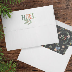 12 Days of Christmas Holiday Pattern Envelope