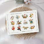 12 Days of Christmas Holiday Postcard<br><div class="desc">12 Days of Christmas Holiday Postcard</div>