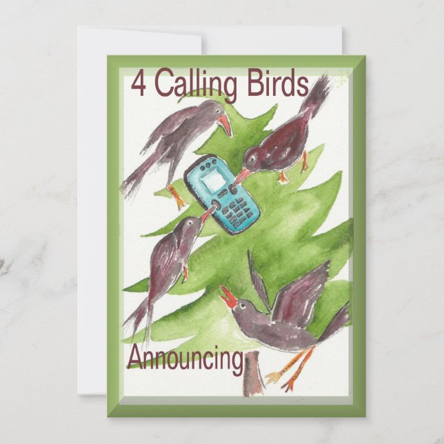 12 Days of Christmas invitation (Front)