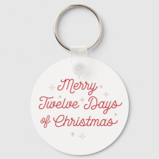 12 Days of Christmas Keychain (Front)