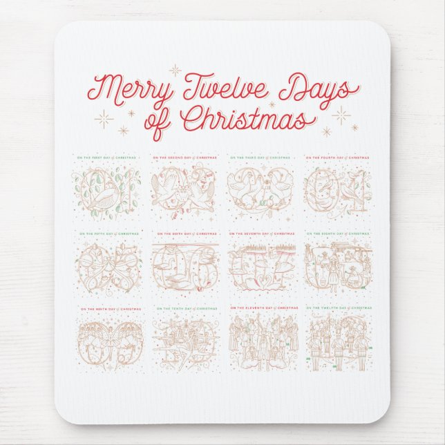 12 Days of Christmas Mousepad (Front)