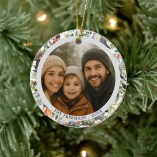 12 Days of Christmas Multi Photos Ceramic Ornament