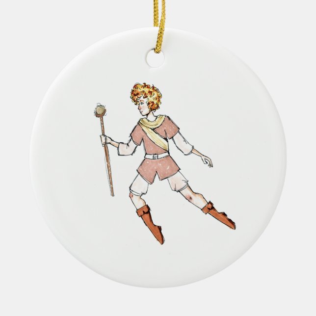 12 Days of Christmas Ornament - 10 Lords-a-leaping (Front)