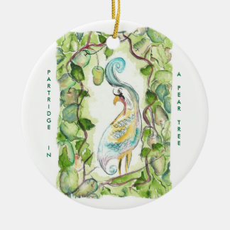 12 days of Christmas  Partridge Ceramic Tree Decoration
