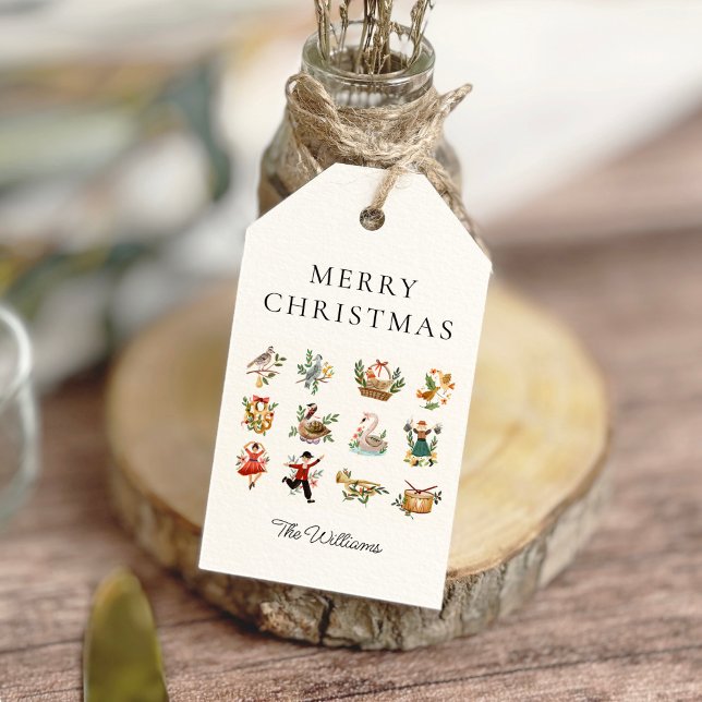 12 Days of Christmas Personalised Gift Tags (Creator Uploaded)
