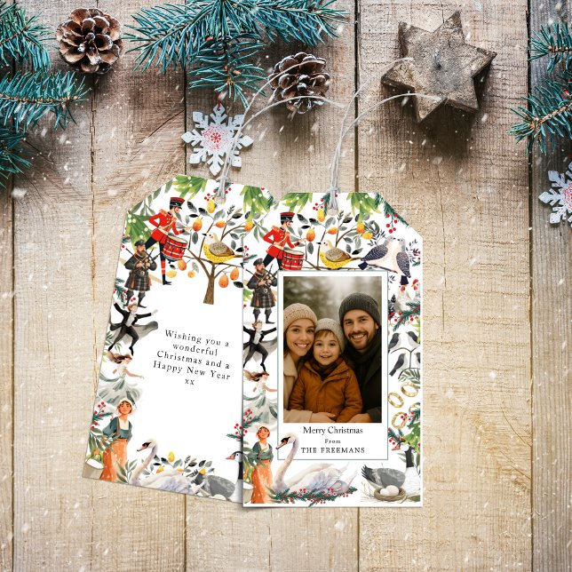12 Days of Christmas Photo Gift Tags (12 Days of Christmas Photo Gift Tag)