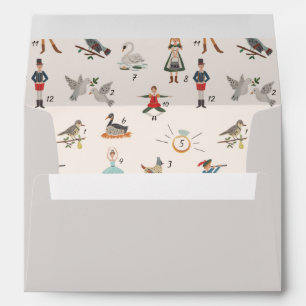 12 Days of Christmas Pre-Addressed Envelope