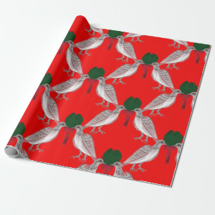 12 Days of Christmas Two Turtle Doves Wrapping Paper