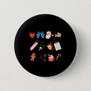 12 Days Of Cna Life Nurse Merry Christmas Pajamas 6 Cm Round Badge